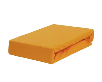 Prześcieradło jersey z gumką miodowe 80x160