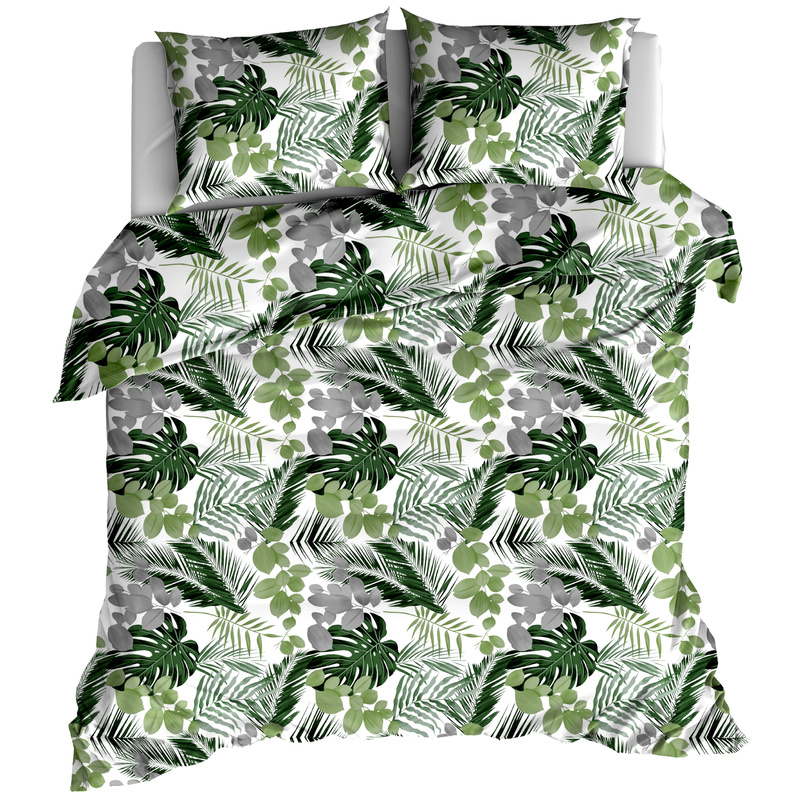 Pościel bawełniana Liście monstery areca 220x200