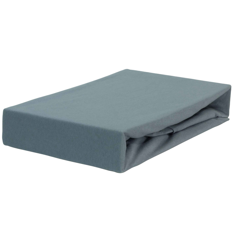 Prześcieradło jersey z gumką szare 90x200