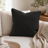 Poszewka Boucle Bukle Baranek czarna 45x45