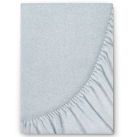 Prześcieradło frotte z gumką popielowe 140x200