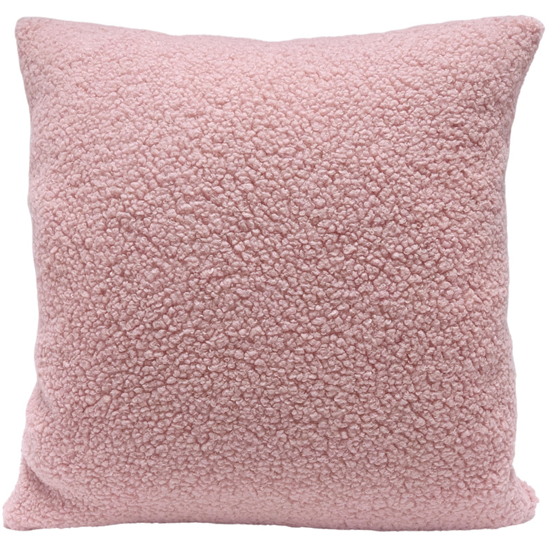 Poszewka Boucle Bukle Baranek różowa 45x45