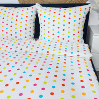 Pościel z kory Kolorowe groszki 140x200