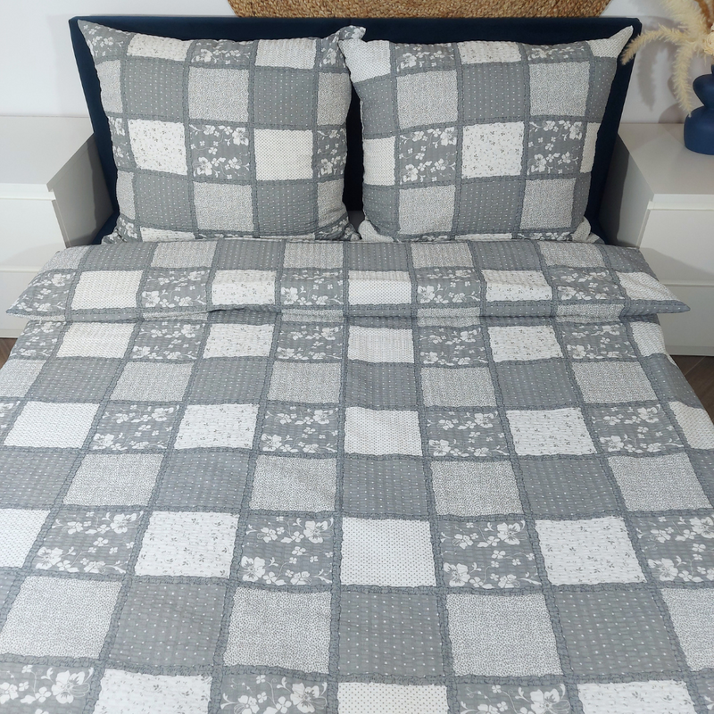 Pościel z kory Patchwork kwiaty 200x220