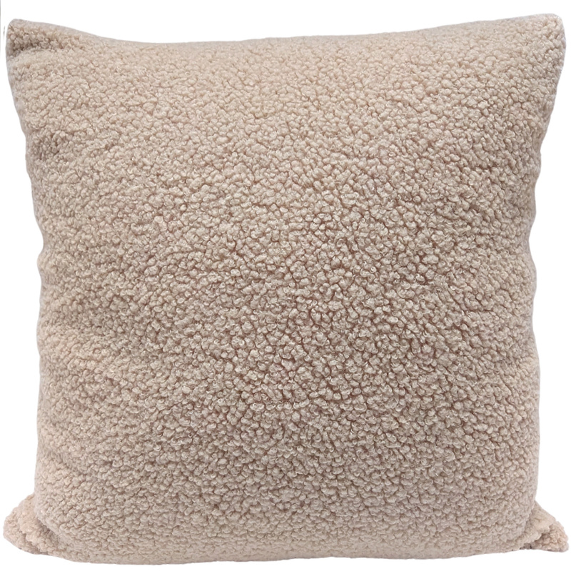 Poszewka Boucle Bukle Baranek beżowa 45x45