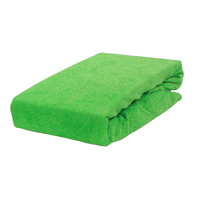 Prześcieradło frotte z gumką jaskrawo zielone 60x120