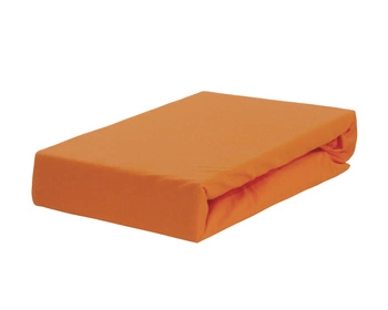 Prześcieradło jersey z gumką rdzawe 70x140