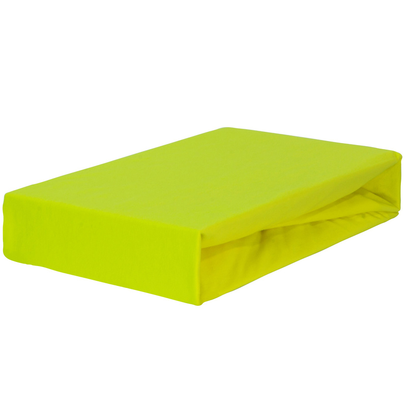 Prześcieradło jersey z gumką cytrynowe 60x120