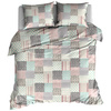 Pościel flanelowa Patchwork pastelowy 160x200