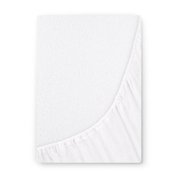 Prześcieradło frotte z gumką białe 200x220