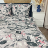 Pościel flanelowa Florystyka beżowa 160x200